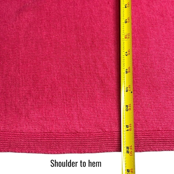 Eileen Fisher Bateau Neck Organic Linen Colorblock Top Coastal Holiday Fun S - Picture 7 of 7